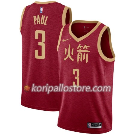 Houston Rockets Chris Paul 3 2018-19 Nike City Edition Punainen Miesten Pelipaidat Swingman 